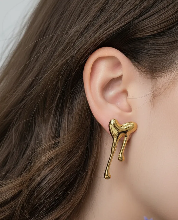 [AM-ER-0000027] Melting hearts Earrings