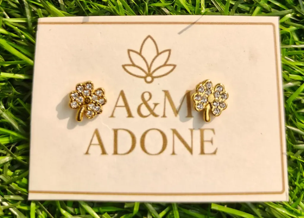 [AM-ER-00000130] Crystal Clover Earring