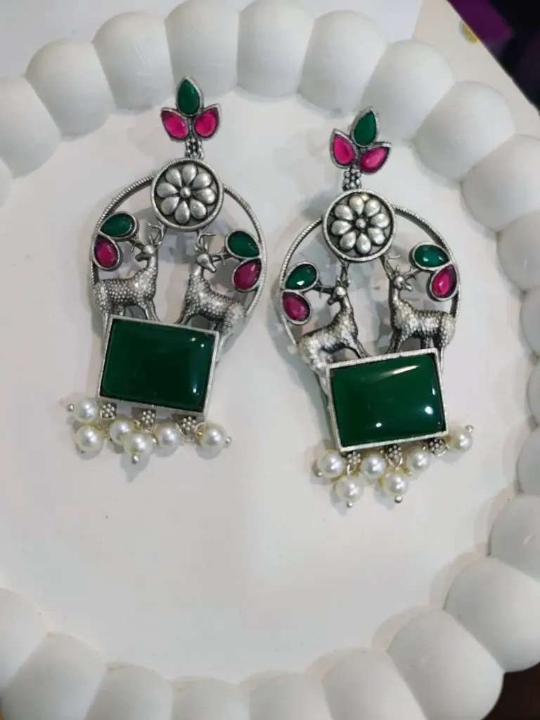 [AM-ER-00000135] Haveli Garden Elegance - Green