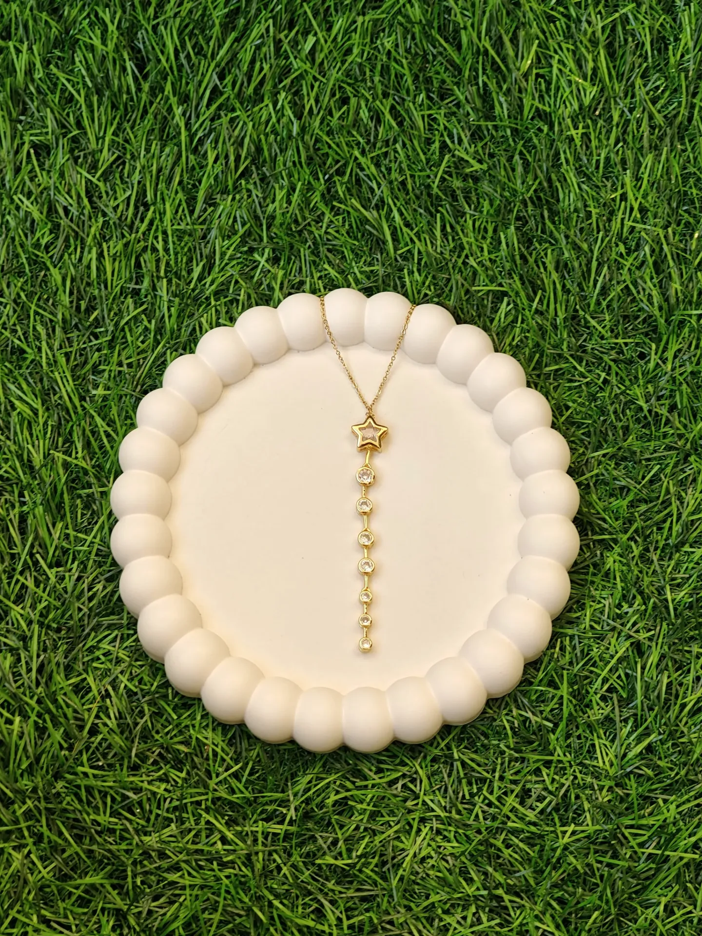 [AM-NL-00000141] Star Charms White pendant chain