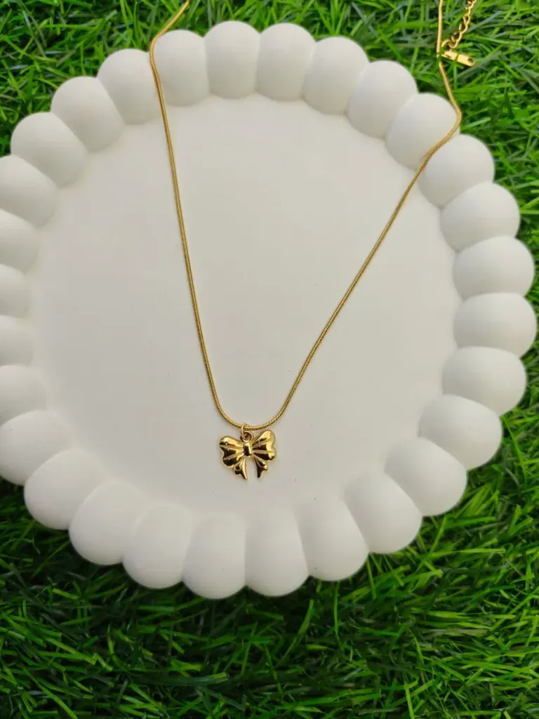 [AM-NL-00000153] Bow Pendant Chain