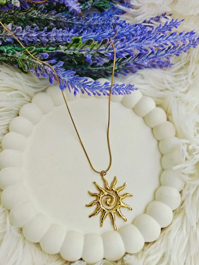 [AM-NL-00000173] Beach Sun Pendant chain