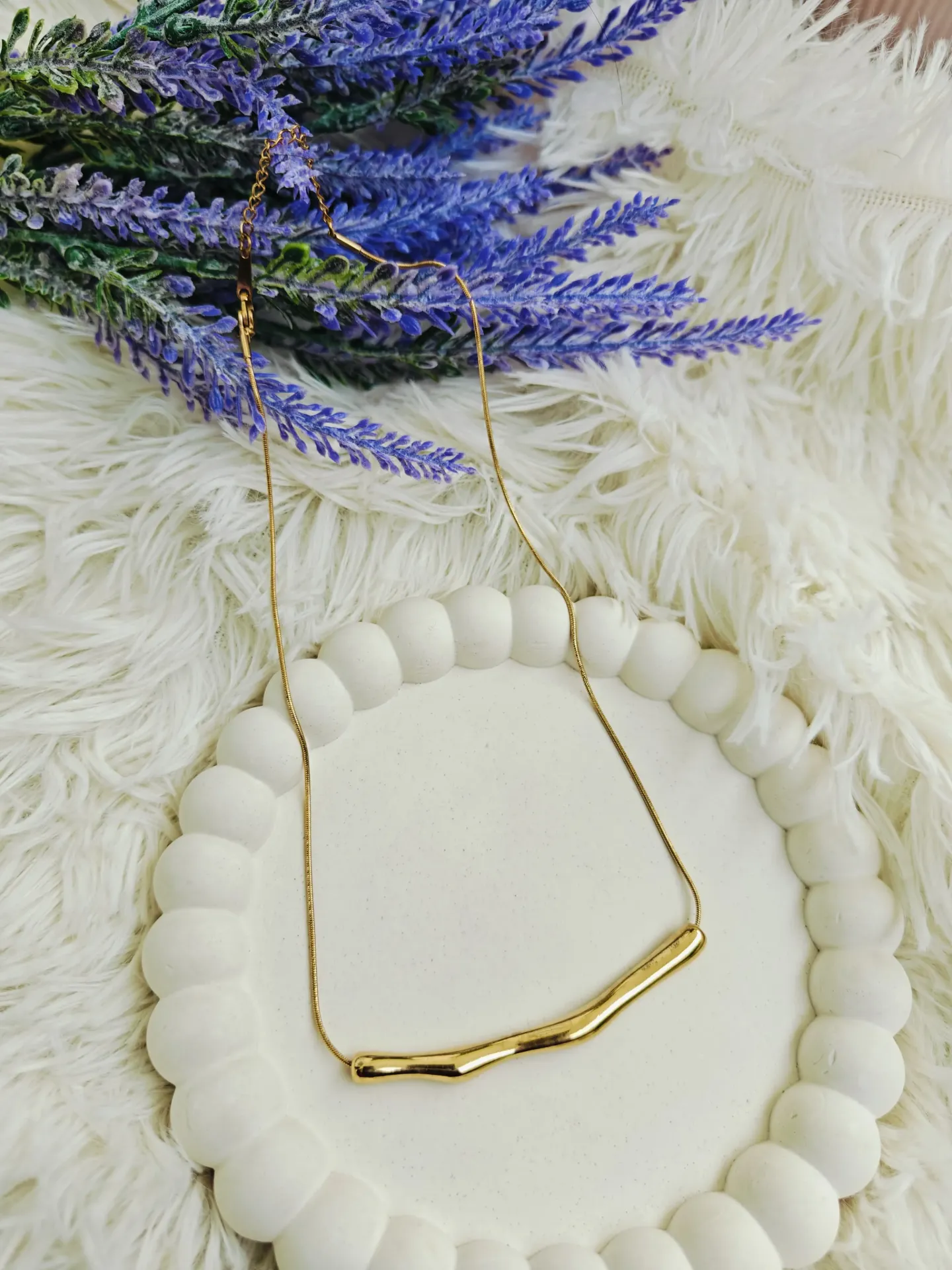 [AM-NL-00000176] Bamboo Log Necklace