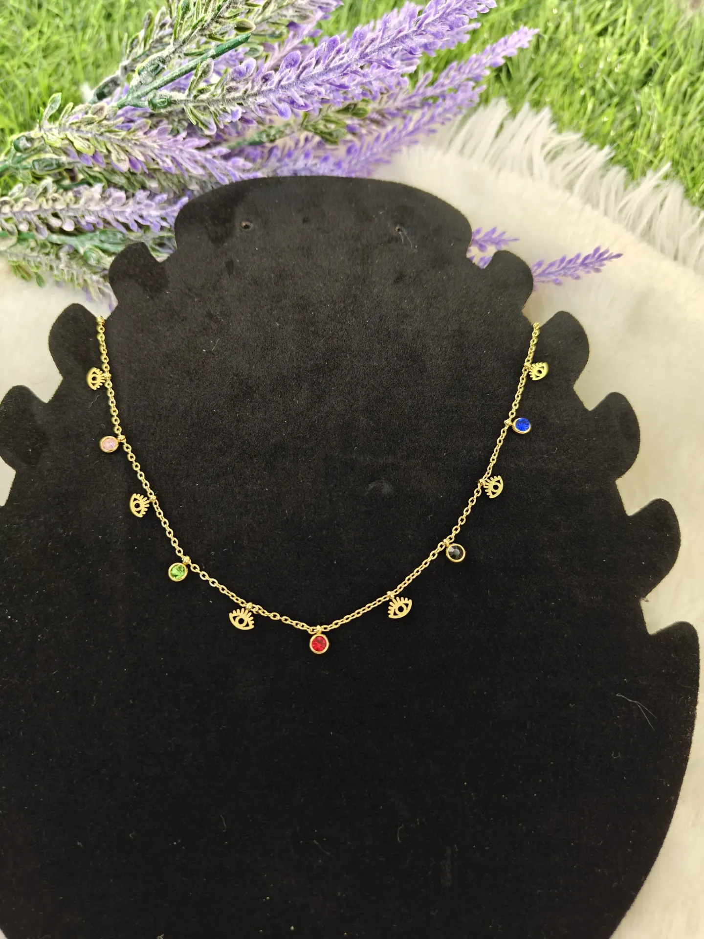 [AM-CH-00000197] Evil Eye charms Necklace