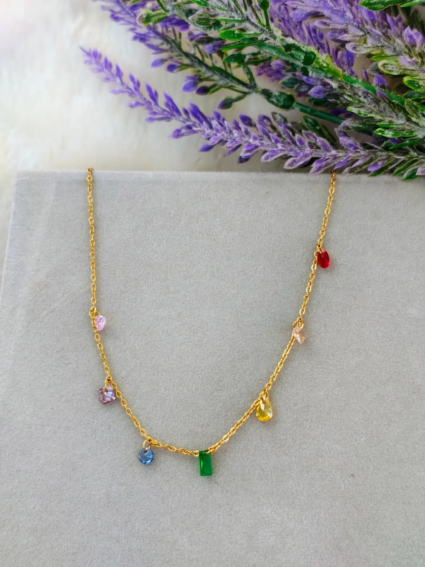 [AM-CH-00000199] Delicate Charms Necklace