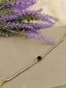 Opulance Emerald and crystal Bracelet