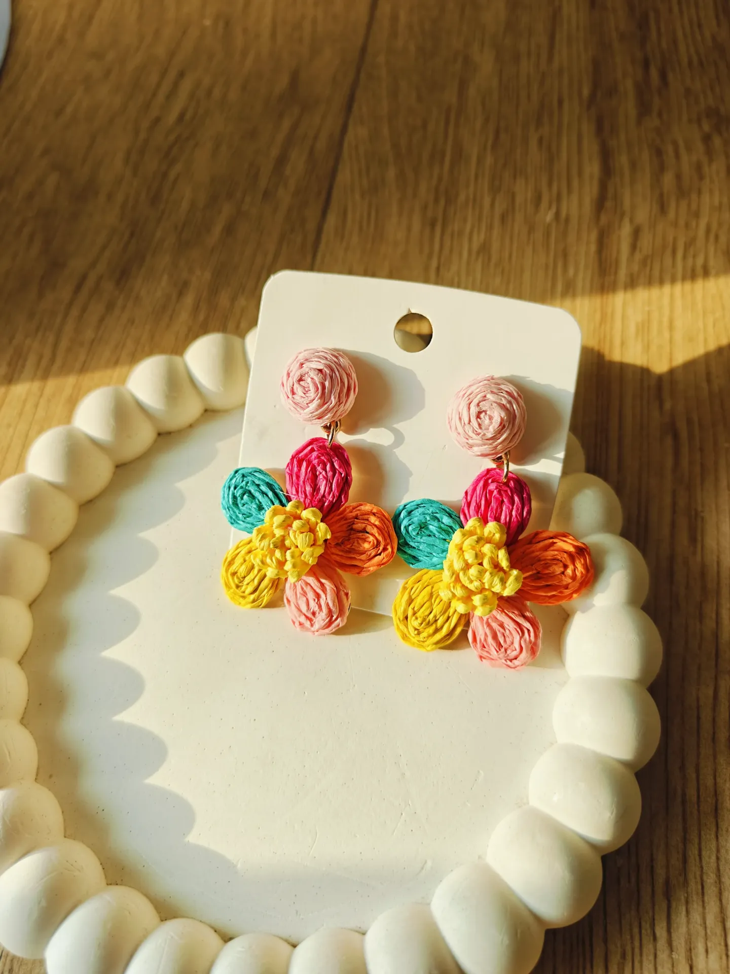 Floral weave Earring