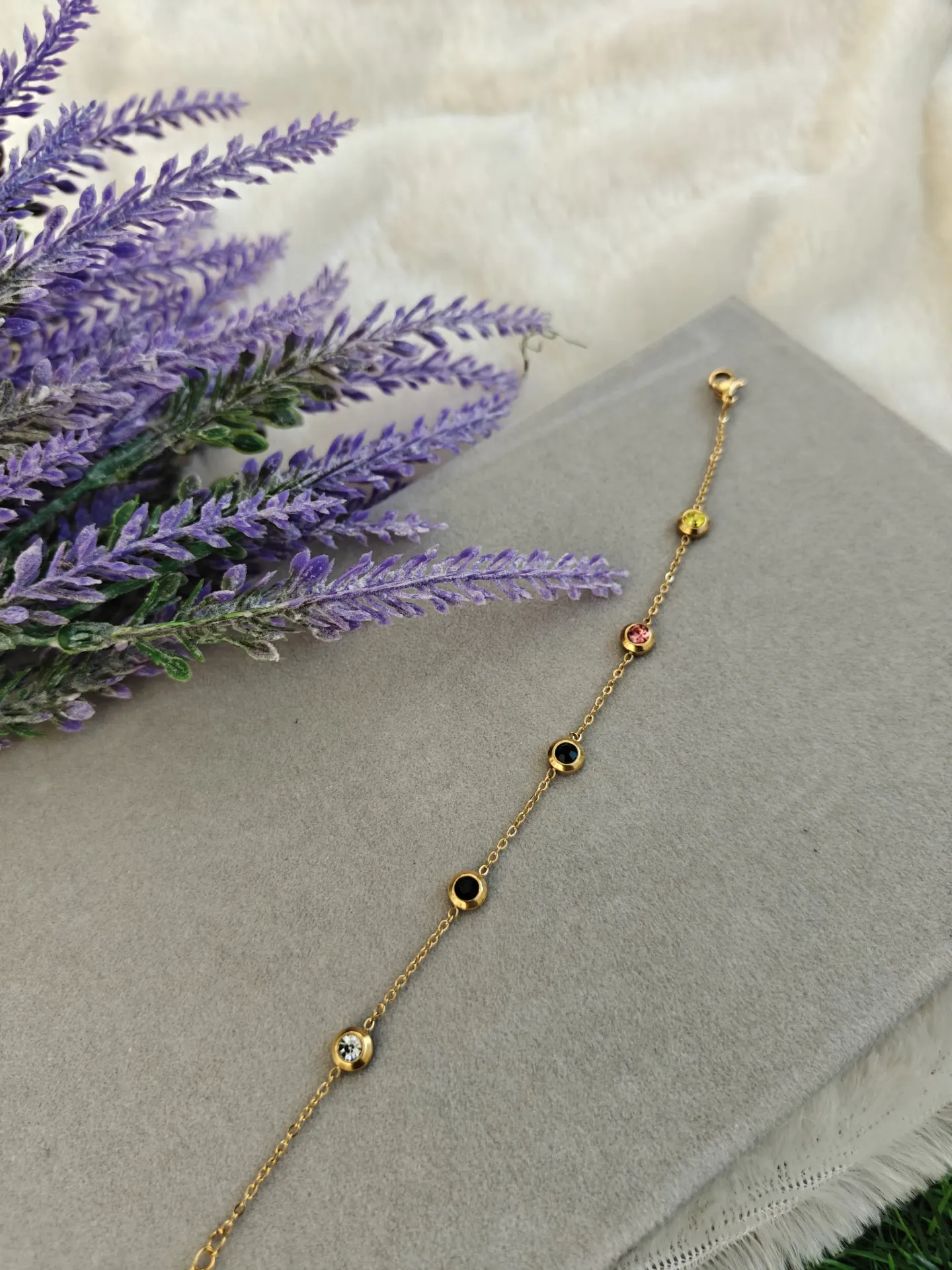 Infinity Crystals Bracelet - Multi Coloured