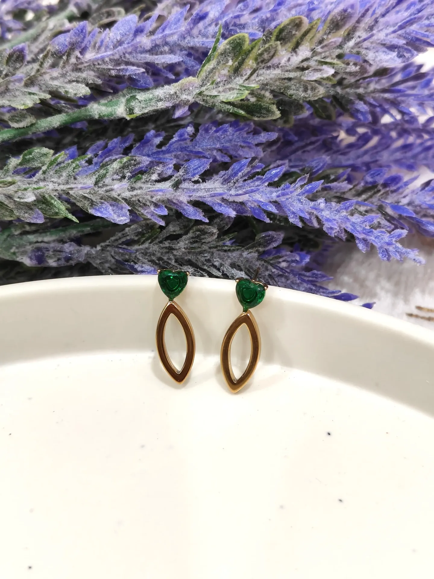 Emerald Drops Earrings