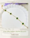 Emerald Green Charms Bracelet